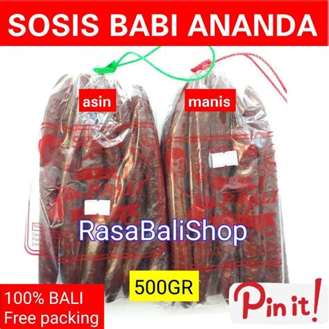 Jual SOSIS BABI ANANDA 500 GR SOSIS BABI CAP PULAU BALI LAPJONG BALI