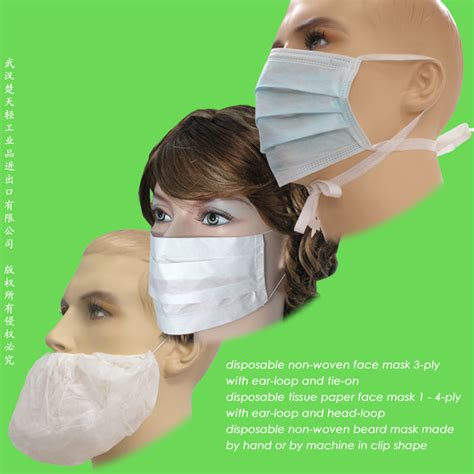 Hospital Safety Protective 3 Ply Earloop Paper Beard Lab Doctor