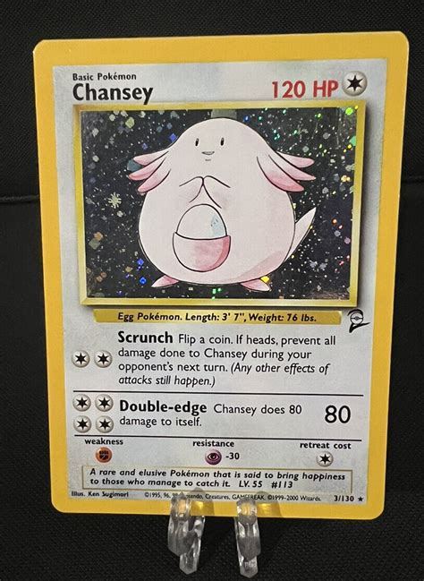 Pok Mon Tcg Chansey Base Set Holo Unlimited Holo Rare Ebay