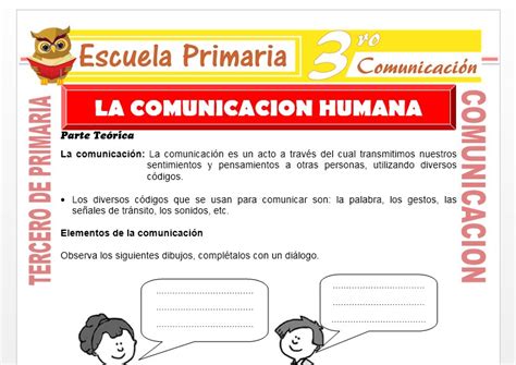 La Comunicaci N Humana Para Tercero De Primaria Escuela Primaria