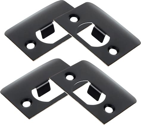 Tehaux Strike Plate Door Strike Plate Full Round Strike Black Door