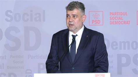 Marcel Ciolacu Psd Nu Va Face Nicio Alian Cu Aur