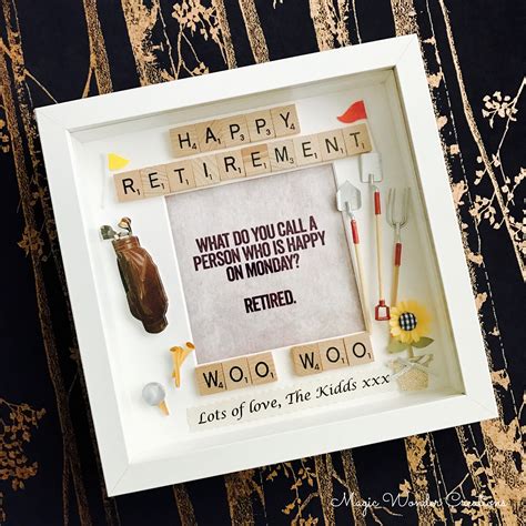 Retirement T Happy Retirement Frame Personalised Etsy