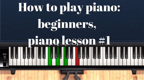 How to play piano: beginners, piano lesson #1 - Piano Understand