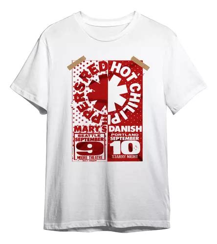 Camiseta Red Hot Chili Peppers Rock Banda Camisa Unissex MercadoLivre