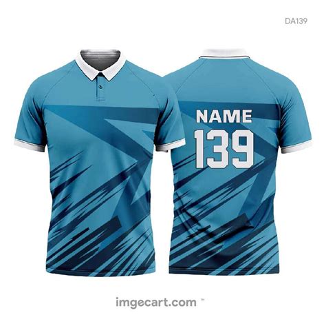 Cricket Jersey Design Blue With Star Pattern Imgecart