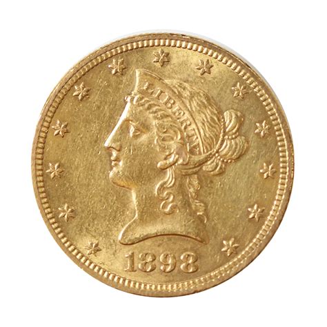 10 Gold Liberty 1898 Au Golden Eagle Coins