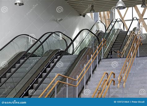 Escalators And Stairs At The Eastern Train Station Stock Photo Image