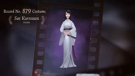 Identity V Geisha’s First Crossover Costume Is Here “sae Kurosawa” Gameplay Project Zero