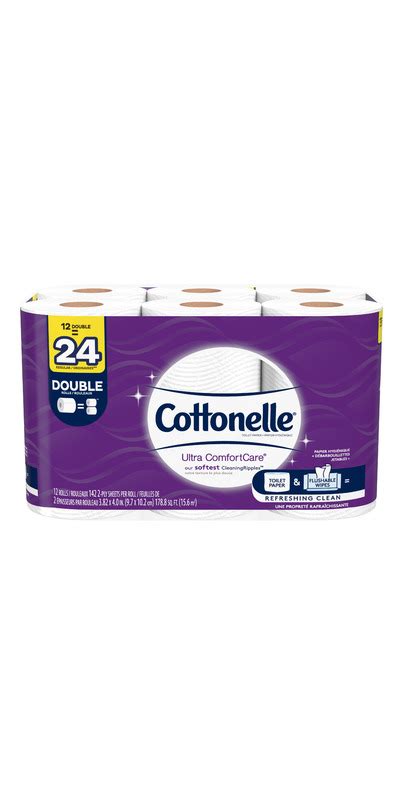 Buy Cottonelle Ultra ComfortCare Double Roll Toilet Paper Bath Tissue ...