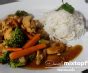 H Hnchen In Honig Teriyaki Sauce Mit Gem Se Und Reis Von Daniels