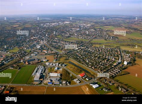 Aerial view, Goch, Lower Rhine region, North Rhine-Westphalia, Germany ...