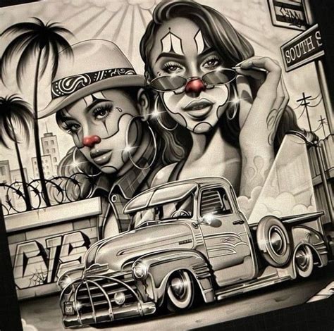 Pin By Rene Mirnegg On Art Poster Drawings Airbrush Chicano Drawings