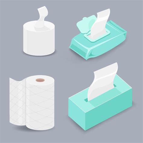 Various Types Of Tissue Paper 2041766 Vector Art At Vecteezy