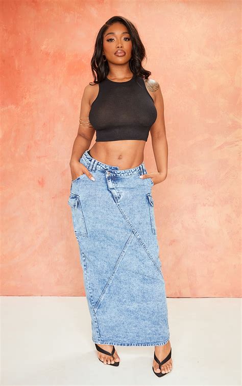 Jean Maxi Skirt Outfits