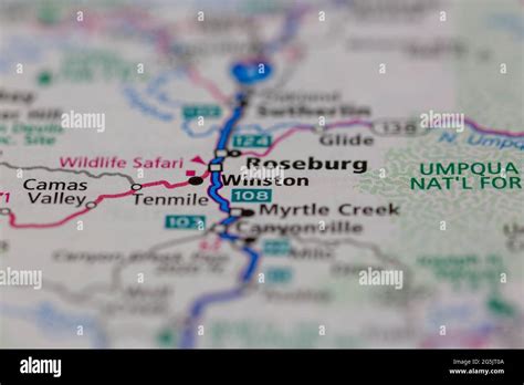 Map of winston oregon hi-res stock photography and images - Alamy