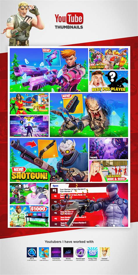 Fortnite Thumbnails On Behance