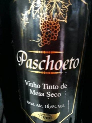 Paschoeto Tinto De Mesa Seco Vivino US