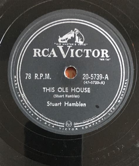 Stuart Hamblen – This Ole House – Shellac (10", 78 RPM, Single), 1954 ...