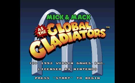 Play Mick Mack As The Global Gladiators Usa Proto Super