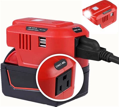 Amazon 150W Power Inverter For Milwaukee 18V M18 Battery DC 18V To