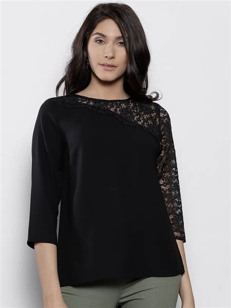 Buy Dorothy Perkins Women Black Solid Top Tops For Women 4425316 Myntra