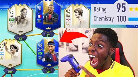 98 TOTS NEYMAR NEW 195 RATED LIGUE 1 FUT DRAFT FIFA 19 YouTube