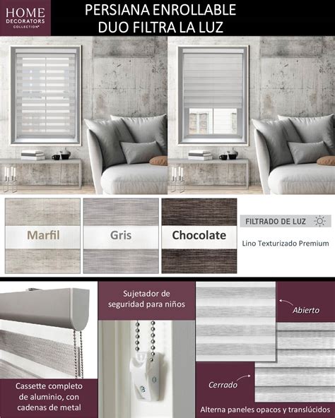 PERSIANA PREMIUM ENROLLABLE DUO TRASLUCIDA FULL CASSETTE 120X180 CM