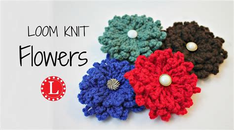 Loom Knitting Patterns For Flowers With Step By Step Video Tutorial The