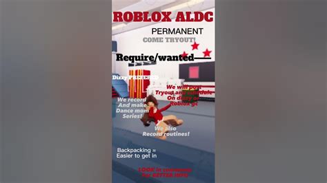 Roblox Abby Lee Dance Company Tryouts Youtube
