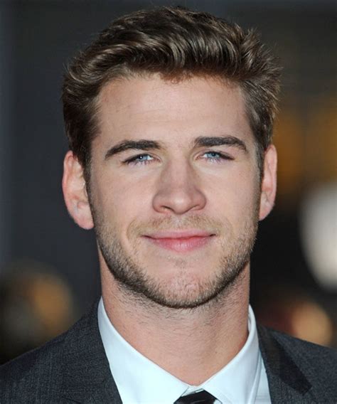 Liam Hemsworth Short Straight Formal Hairstyle Ash Brunette Hair Color