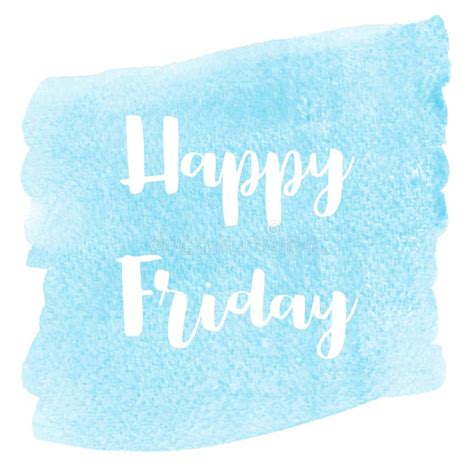 Happy Friday Text On Pastel Background Stock Illustration