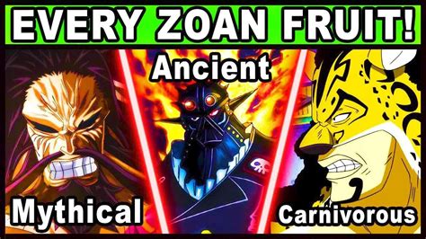 All Zoan Users And Their Powers Explained One Piece Every Devil Fruit