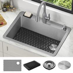 Delta Marca 30 Drop In Undermount Stainless Steel Single Bowl Kitchen