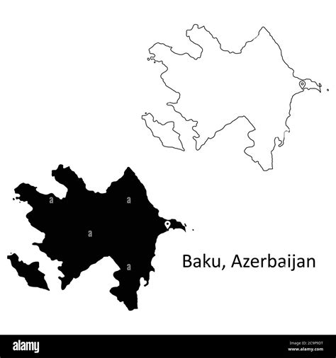 Maps Of Azerbaijan Black And White Stock Photos Images Alamy