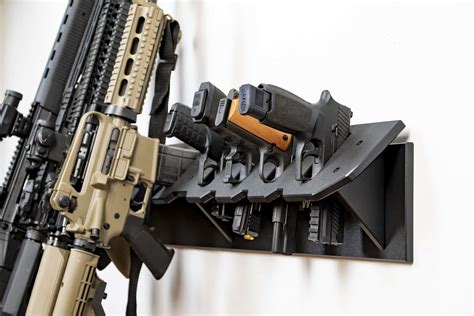 AR15 Rifle Gun Rack | Gun Wall Mount Pistol Holder | Tactical Walls