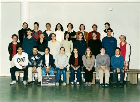 Photo de classe 2eme année bac pro secretariat de 2001 LYCEE STE MARIE