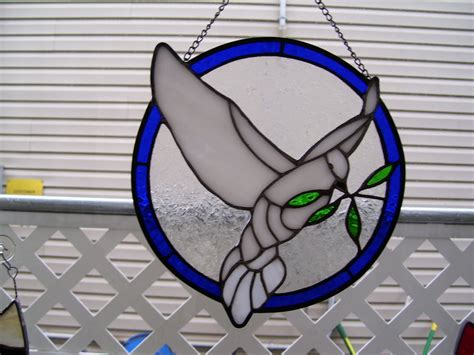 Stained Glass Dove Of Peace Sun Catcher Etsy