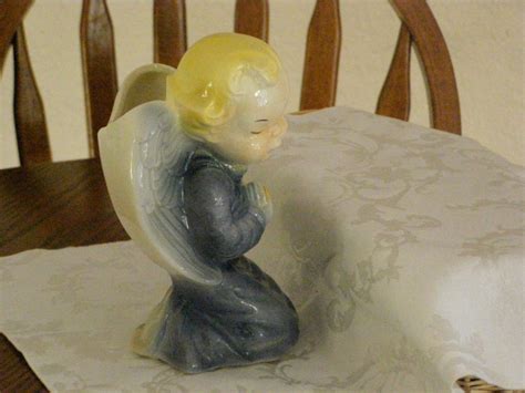 Beautiful Vintage Ceramic Praying Angel Wall Hanging Planter Etsy