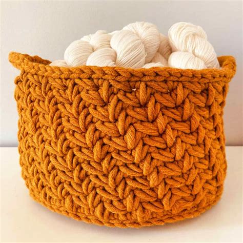 25 Free Crochet Basket Patterns (Full PDF Pattern)