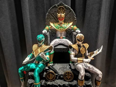 Throne Chair Lord Drakkon White Ranger And Green Ranger By Threezero