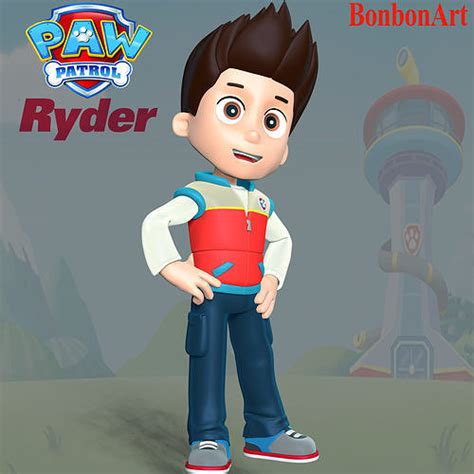 Ryder Paw Patrol 3d Model 3d Printable Cgtrader