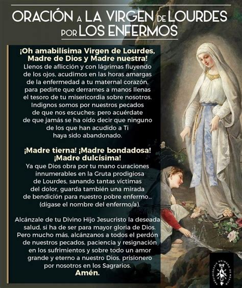 Oracion A La Virgen De Lourdes Para Pedir La Sanacion De Los Enfermos Sexiz Pix