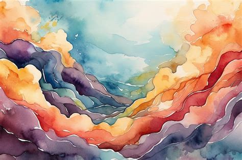 Premium Photo Abstract Handpainted Watercolor Background