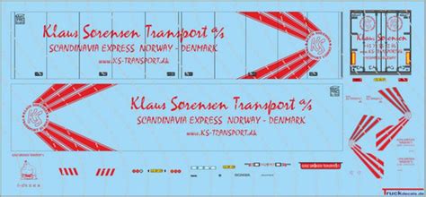 Klaus S Rensen Scania R Tl K Hlkoffersattelzug Truckdecals