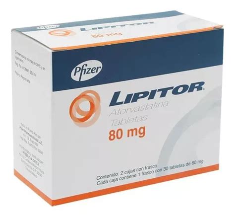 Lipitor 80 Mg Caja Con 30 Tabletas Envío Gratis