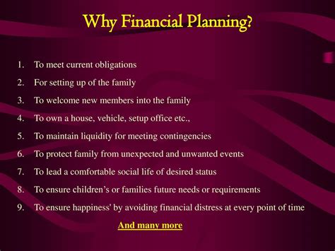 Financial Planning For Individuals Ppt Download