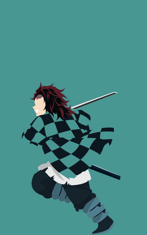 1200x1920 Tanjiro Kamado Minimal Demon Slayer Art 1200x1920 Resolution