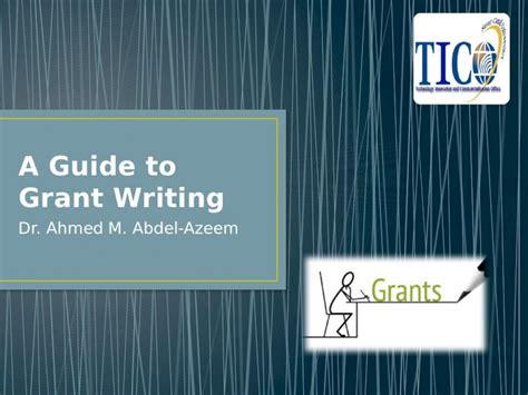 Pptx A Guide To Grant Writing Dokumen Tips