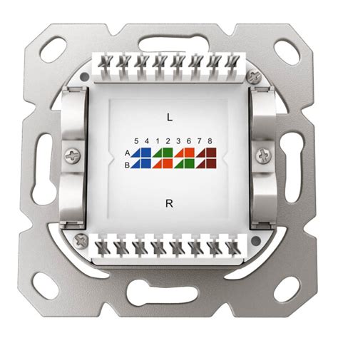 LAN Dose CAT 6a Netzwerkdose Unterputz 2 X RJ45 Hb Digital 8 49